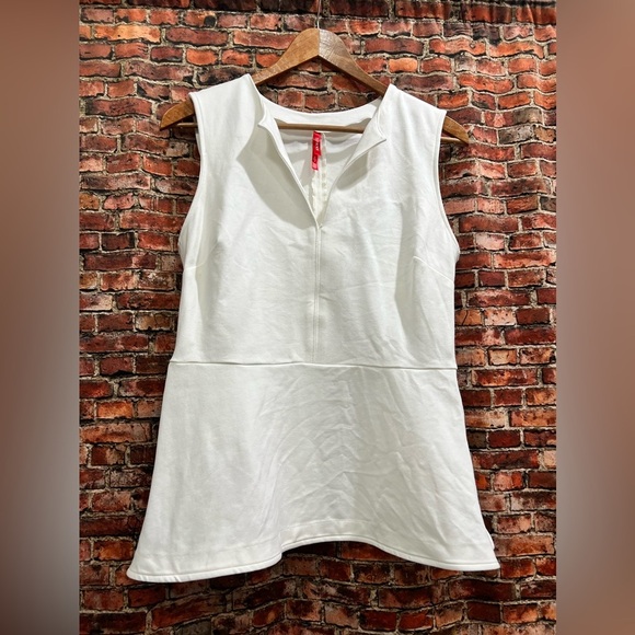 Spanx The Perfect Tie-Waist Top (No Belt) Peplum‎ Classic Tulip Top Blouse - Picture 6 of 8